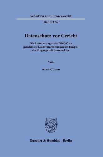 Arne conen datenschutz vor - conen,